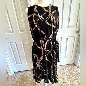 Ralph Lauren Sleeveless Gold Chain Dress 14